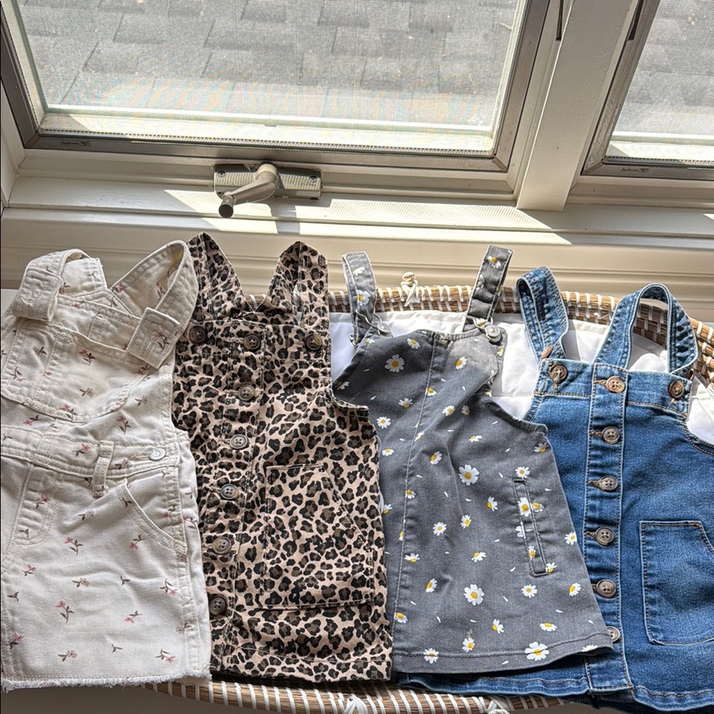 Set of Four Stylish Overalls